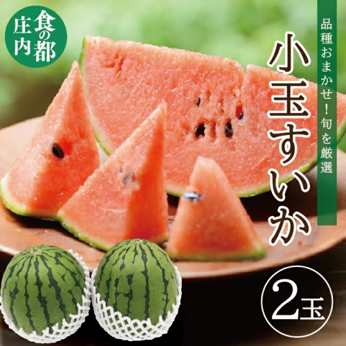 SA2575 庄内産 小玉すいか 約3kg(2玉入) 品種おまかせ 2060378 - 山形県酒田市