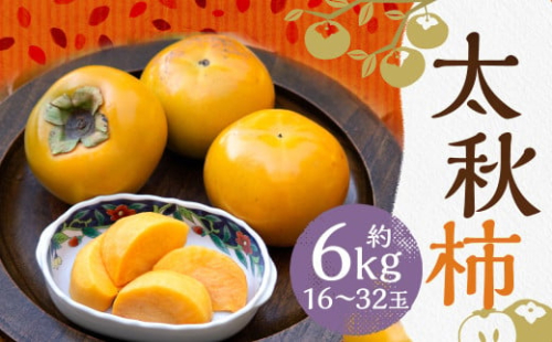太秋柿 約6kg（16～32玉）柿 カキ 果物【2025年10月上旬～11月上旬発送予定】 2069592 - 熊本県益城町