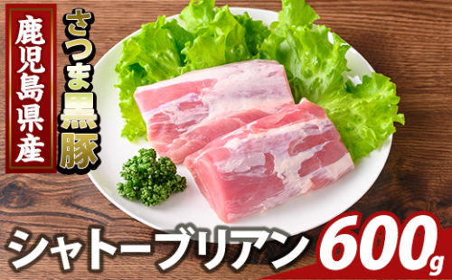 K-485-B 鹿児島県産さつま黒豚 シャトーブリアン(計600g)【KNOT】霧島市 シャトーブリアン ヒレ肉 黒豚 国産 鹿児島県産 肉 精肉 2073474 - 鹿児島県霧島市