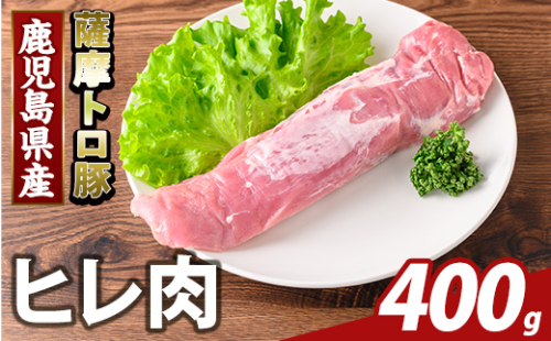 K-486-A 鹿児島県産 薩摩トロ豚 ヒレ肉(計400g)【KNOT】霧島市 ヒレ肉 国産 鹿児島県産 肉 精肉 2073478 - 鹿児島県霧島市