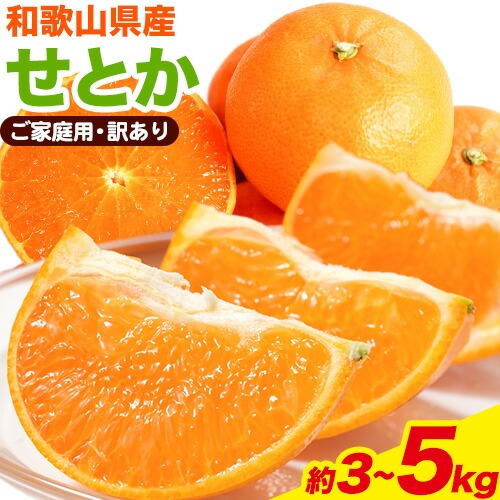 【先行予約】【家庭用 訳あり】とろける食感!ジューシー柑橘 せとか 約3kg 約5kg 株式会社魚鶴 《2026年2月上旬-3月中旬頃出荷》 和歌山県 日高川町 みかん 柑橘 果物 フルーツ 送料無料 2073572 - 和歌山県日高川町