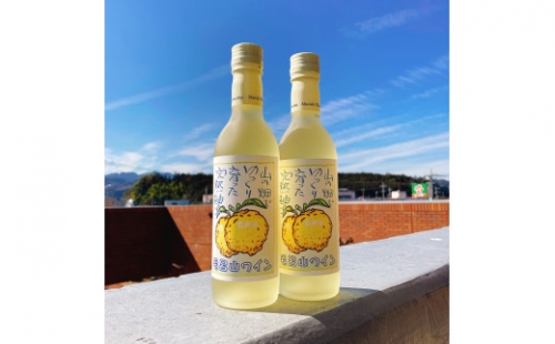 【ゆずのお酒】毛呂山ワイン（ゆず）　３６０ｍｌ×２本セット 207827 - 埼玉県毛呂山町