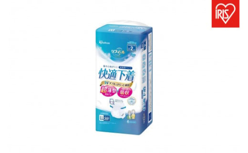 【20枚入り×4パック】大人用おむつリフィール　快適下着　超薄型パンツ　ＬＬサイズ　２０枚入 NAD-LL20-2 2078429 - 宮城県角田市