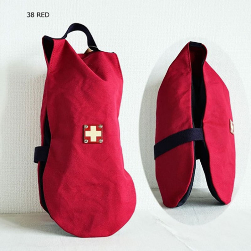 木の庄帆布 公式 シューズケース シューズサック Shoes Case 【KinoshoTRANSIT】　K-KHG-SS01M-（C/#38 RED / レッド）　ゴルフ シューズケース おしゃれ 高密度帆布 2080128 - 三重県名張市