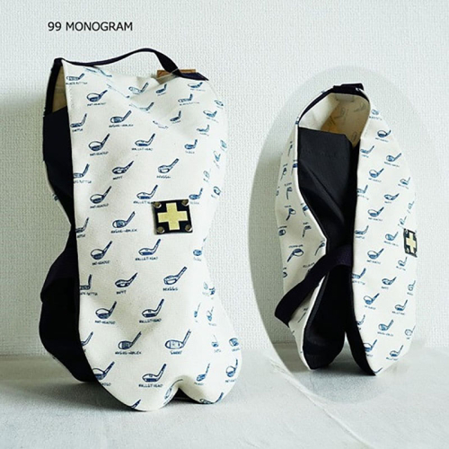 木の庄帆布 公式 シューズケース シューズサック Shoes Case 【KinoshoTRANSIT】　K-KHG-SS01M-（C/#99 MONOGRAM / モノグラム）　ゴルフ シューズケース おしゃれ 高密度帆布 2080131 - 三重県名張市