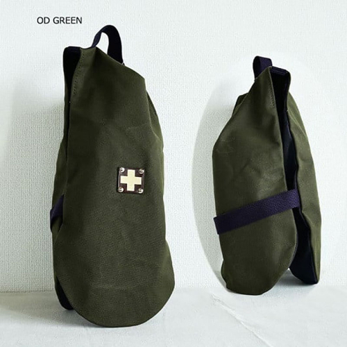 木の庄帆布 公式 シューズケース シューズサック Shoes Case 【KinoshoTRANSIT】　K-KHG-SS01M-（C/#OD GREEN / ODグリーン）　ゴルフ シューズケース おしゃれ 高密度帆布 2080132 - 三重県名張市