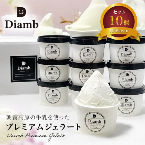 0017-95-01 Diamb Premium Gelato (ダイアムプレミアムジェラート) 100ml×10個入セット 2085256 - 静岡県富士宮市