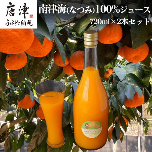 南津海(なつみ)100% 720ml×2本セット みかんジュース 飲料 飲み物 ソフトドリンク 蜜柑 ミカン オレンジジュース 2086407 - 佐賀県唐津市