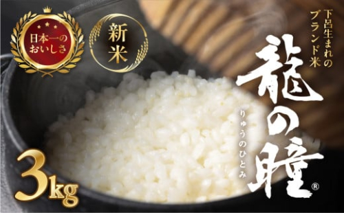 新米予約受付【2025年産米】（2026年3月発送）3kg×1袋 飛騨産・龍の瞳(いのちの壱) 株式会社龍の瞳直送 米 3キロ 令和7年産 精米 ブランド米 りゅうのひとみ 龍の瞳 下呂市 下呂温泉 竜の瞳 下呂 2086775 - 岐阜県下呂市