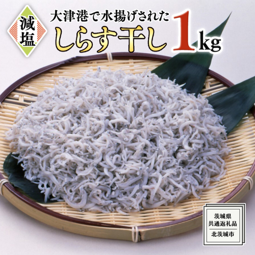 大津港水揚げ しらす干し 1kg (250g×2パック×2箱) (茨城県共通返礼品：北茨城市) しらす しらす丼 国内 水揚げ 新鮮 シラス 海鮮 冷凍 子ども カルシウム 減塩 2087913 - 茨城県牛久市