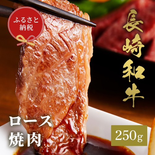 【和牛セレブ】長崎和牛焼肉ロース 250g ( 長崎和牛 和牛 焼肉 ロース )【B8-028】 2089066 - 長崎県松浦市
