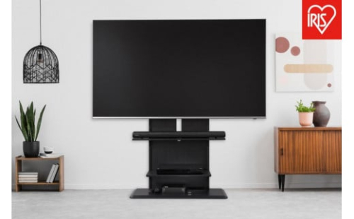 テレビ台 スタンドテレビ台 UTS-900R-BO ブラックオーク 2091561 - 宮城県角田市