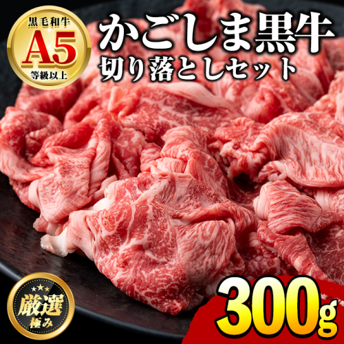 【0071724a】鹿児島県産黒毛和牛!A5等級の切り落とし(計約300g・150g×2P) 牛肉 肉 切落し 切り落し 和牛 冷凍 国産 お肉 牛丼 野菜炒め カレー 冷凍 【前田畜産たかしや】 2093101 - 鹿児島県東串良町