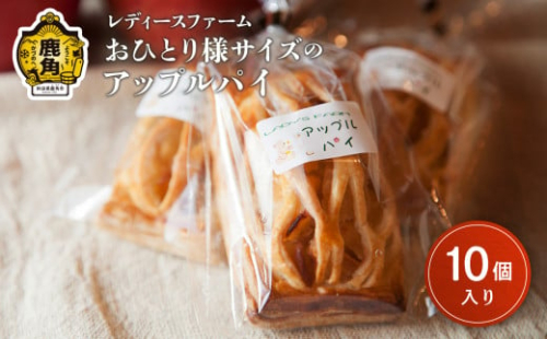 お一人様サイズの アップルパイ 10個入（箱入り）【レディースファーム】小分け おすそ分け スイーツ りんご お菓子 おやつ 日持ち お中元 お歳暮 母の日 贈り物 グルメ ギフト 故郷 秋田 あきた 鹿角 送料無料