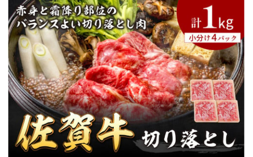 A5 A4 佐賀牛 切り落とし 1kg 137-J566