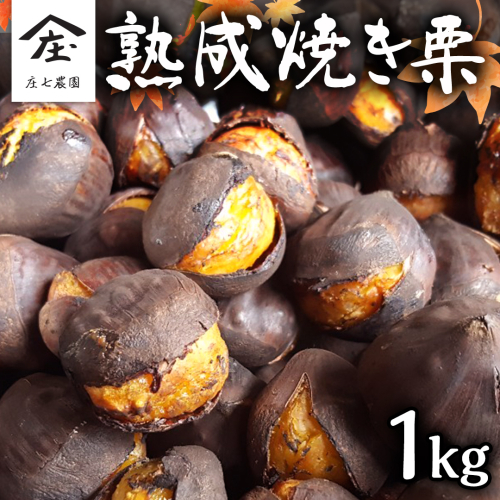 庄七農園 限定 熟成 焼き栗 1kg 【 10月から順次お届け 】 栗 くり 焼栗 おやつ スイーツ 茨城 和栗 美味しい 果物 フルーツ [BK04-NT] 346573 - 茨城県つくばみらい市