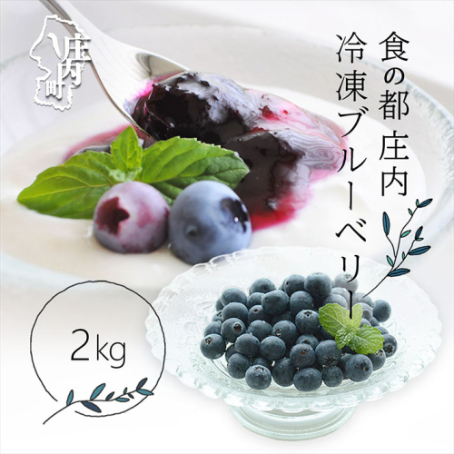 【2025年8月より順次発送】食の都庄内 冷凍ブルーベリー 2kg 洗わず食べられる 果物 スムージーに 3740 - 山形県庄内町