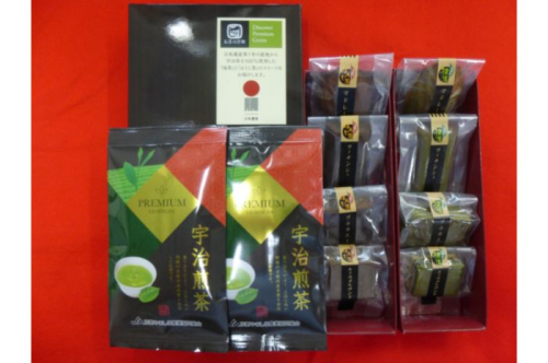 【宇治茶の主産地】プレミアム煎茶と抹濃・ほうじ茶アソートセット 飲料類 お茶 抹茶 お菓子 詰め合わせ ギフト  376626 - 京都府南山城村