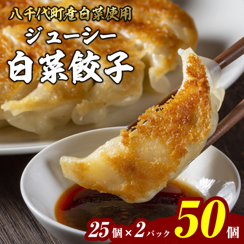 【国産素材】生産量日本一！八千代町の白菜を使った ジューシー白菜餃子 50個（冷凍）ぎょうざ 冷凍餃子 惣菜 中華 点心 お取り寄せ ギョーザ ギョウザ 小分け おつまみ [BN005ya] 385906 - 茨城県八千代町