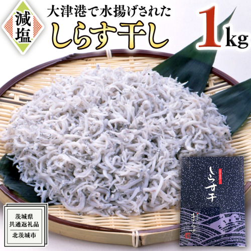 大津港水揚げ しらす干し 1kg （茨城県共通返礼品：北茨城市）しらす しらす丼 国内 北茨城市 水揚げ 新鮮 シラス 海鮮 冷凍 子ども カルシウム 減塩 392141 - 茨城県牛久市