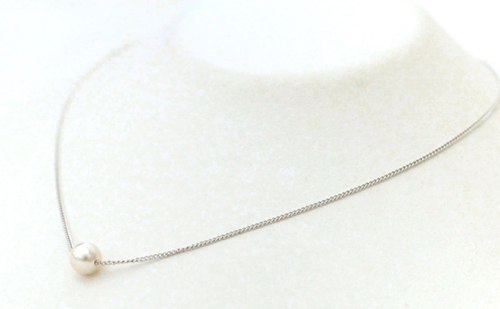 若狭パール 艶々あこや真珠 至宝の7mm一粒ペンダント C ファッション アクセサリー ネックレス 43045 - 福井県おおい町