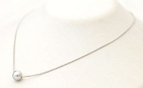 若狭パール 艶々あこや真珠 至宝の大珠8mm一粒ペンダント F ファッション アクセサリー ネックレス 43047 - 福井県おおい町