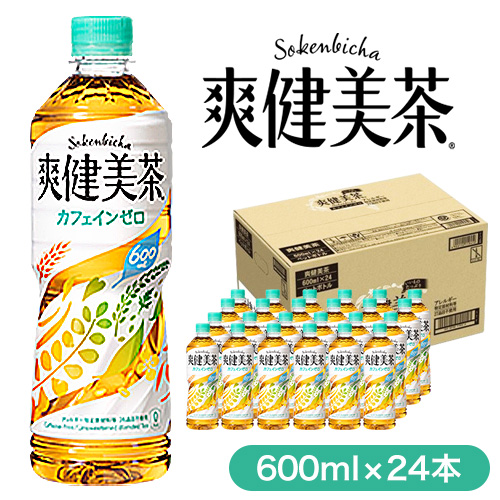 爽健美茶 600ml×24本 コカ・コーラボトラーズジャパン 《30日以内に出荷予定(土日祝除く)》 和歌山県 紀の川市 お茶 茶 ハトムギ 玄米 月見草 430917 - 和歌山県紀の川市