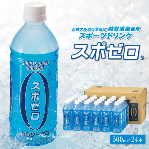 W-22174／財宝温泉のスポーツドリンク（ペットボトル）500ml×24本 431847 - 鹿児島県垂水市