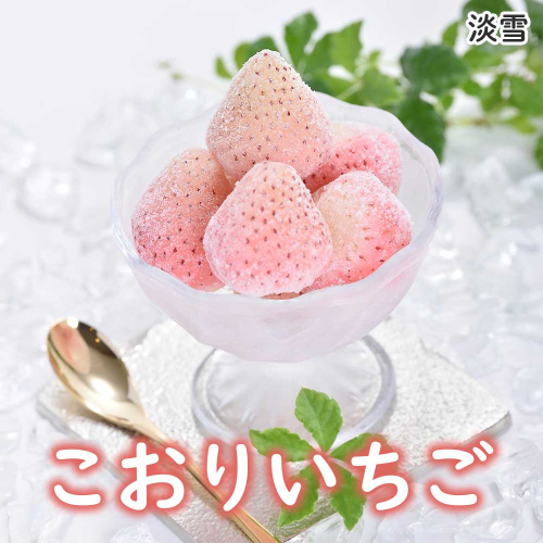 こおりいちご 1kg 品種：淡雪（あわゆき）／送料無料 こおりいちご 淡雪 白いちご 希少 46035 - 佐賀県玄海町