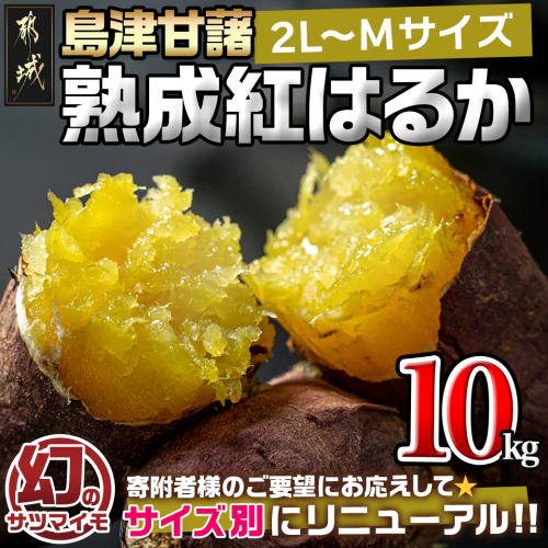 島津甘藷 熟成紅はるか 10kg(2L~M)_AA-A701 46256 - 宮崎県都城市