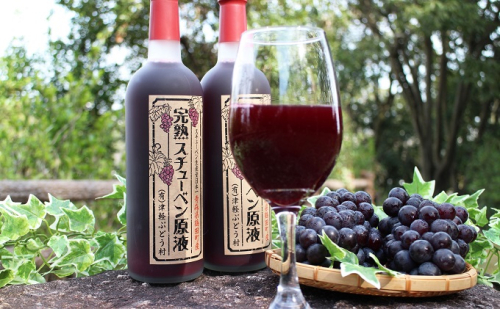 津軽鶴田町産 完熟スチューベン原液720ml×2本 果物 ぶどう フルーツ 果汁飲料 野菜飲料 ぶどうジュース 468815 - 青森県鶴田町