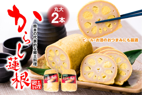 高見 からし蓮根 丸大 250g×2本入り 辛子蓮根 474205 - 熊本県八代市
