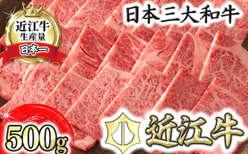 【4等級以上】【カネ吉山本】近江牛[選] 焼肉用 リブロース【500ｇ】【Y088U】 47422 - 滋賀県近江八幡市
