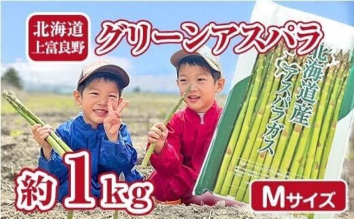 【2025年分先行予約】 アスパラ 専門農家 の 特選 グリーン アスパラ 1kg M アスパラガス 原農園 あすぱら 野菜 北海道 上富良野町 グリーンアスパラ  500437 - 北海道上富良野町