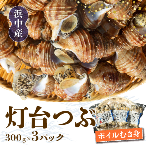 北海道浜中産　灯台つぶ(ボイルむき身)　300g×3パック_230208 513714 - 北海道浜中町