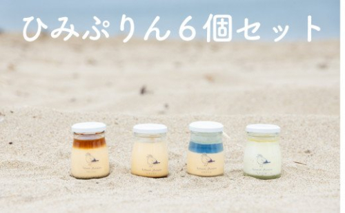 ひみぷりん6個セット｜ なめらかプリン ギフト プリン ガラス スイーツ バニラビーンズ 専用ボックス 化粧箱 プレゼント なめらか 塩キャラメル キャラメル こだわり 高級 素材 バレンタイン 洋菓子 誕生日祝い お祝い ホワイトデー 牛乳 生クリーム 卵 人気 送料無料 詰め合わせ セット 新鮮 富山 氷見 519411 - 富山県氷見市