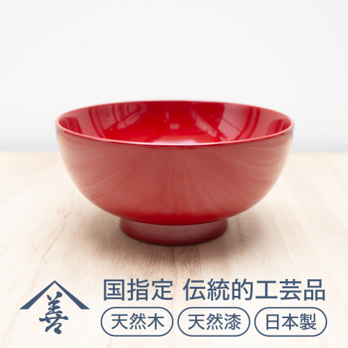東京 汁椀 朱 川連 漆器 お椀 汁椀 木製 味噌汁 椀 おしゃれ 日本製 木 漆塗り【佐藤善六漆器店】[K9202] 53154 - 秋田県湯沢市