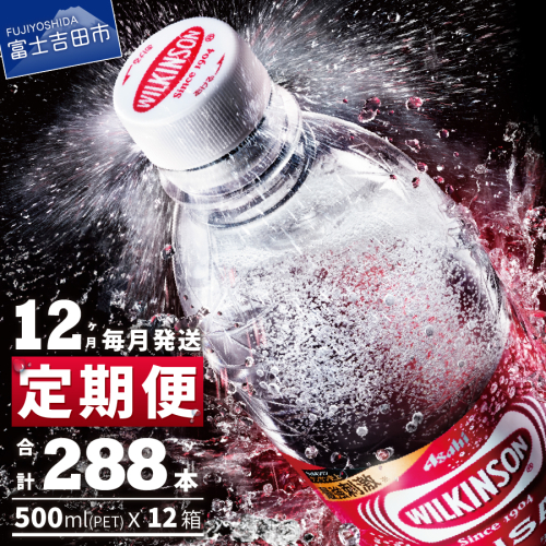 【12ヶ月お届け！】炭酸水 ウィルキンソン　タンサン（24本入）定期便 54741 - 山梨県富士吉田市