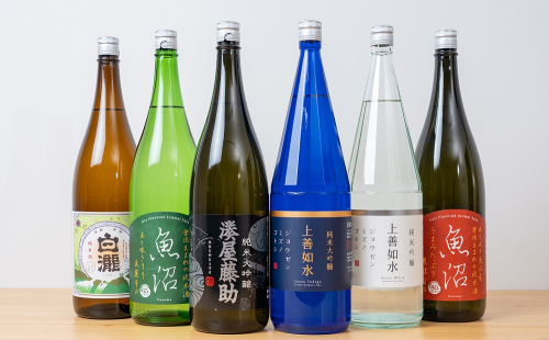 白瀧酒造 定番商品 詰め合わせ 1800ml×6本入り 純米大吟醸/純米吟醸/純米酒【地酒】 560525 - 新潟県湯沢町