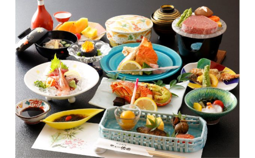 季節を味わう会席「ふるさと華コース」2名様食事券 お食事券 チケット 日本料理店 旬の素材 地元食材 創作和会席 前菜 造り 煮物 牛肉料理 焼物 揚物 酢物 御飯 汁物 デザート  561574 - 岐阜県池田町
