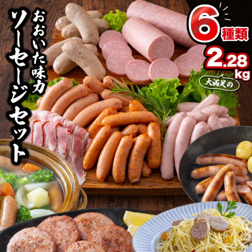 大満足2.28kg!おおいた味力ソーセージセット_1307R 56287 - 大分県国東市