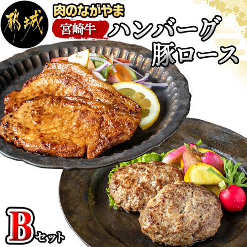 宮崎牛ハンバーグ・豚ロース味噌漬けBセット_MJ-2513 56391 - 宮崎県都城市