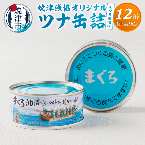 a12-163 焼津漁協オリジナルツナ缶詰(まぐろ油漬け)12缶入 56559 - 静岡県焼津市