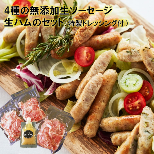 無添加生ソーセージと生ハムの詰め合わせセット 特製ドレッシング付き_2145R 569047 - 大分県国東市