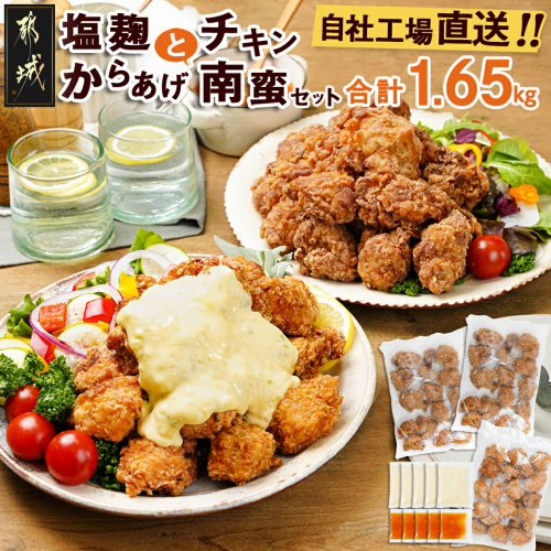 鶏塩こうじからあげとチキン南蛮セット_AA-4402 59501 - 宮崎県都城市