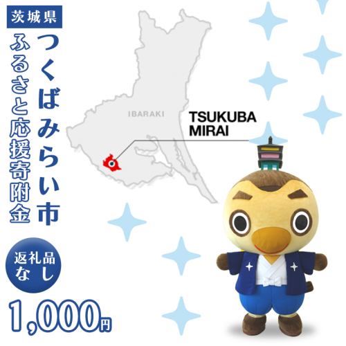 【 返礼品なし 】 茨城県 つくばみらい市 ふるさと応援寄附金 （ 1,000円 )	 [BH15-NT	] 624650 - 茨城県つくばみらい市