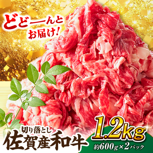 【不揃い訳あり・部位おまかせ】佐賀産和牛 切り落とし 肩orバラ 計1.2kg（600g×2） 吉野ヶ里町 [FDB001] 663036 - 佐賀県吉野ヶ里町