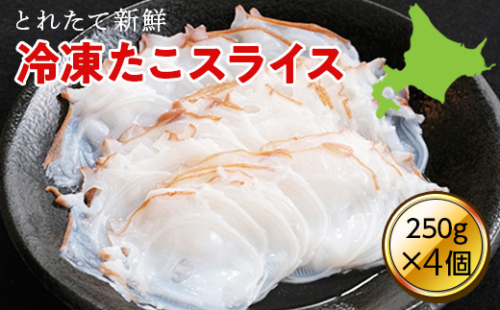 たこのスライス(冷凍)4個パック en01-00070 664517 - 北海道遠軽町