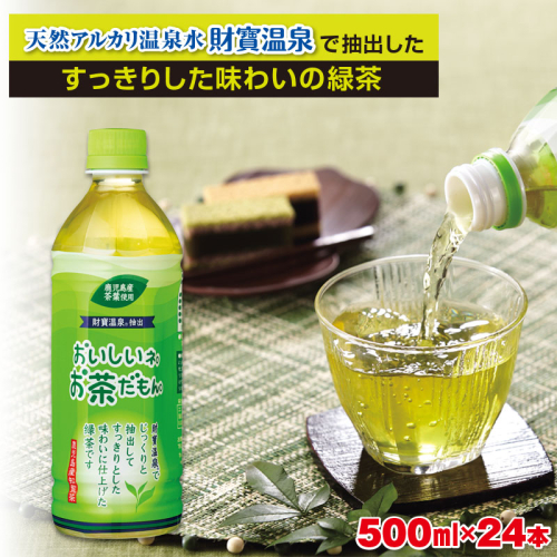 W-22181/財宝のおいしい お茶 500ml×24本 67986 - 鹿児島県垂水市