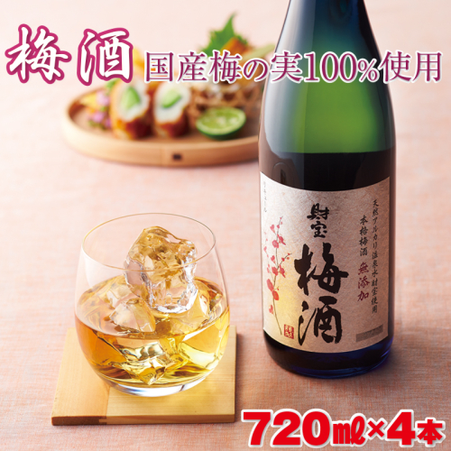 A1-22454／濃厚な味わい！梅酒4本 72663 - 鹿児島県垂水市